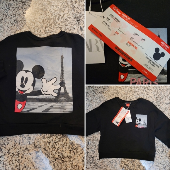 Zara Sweaters - *NWT* Zara Disney Mickey Mouse Paris Sweater